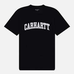 Мужская футболка Carhartt WIP University, цвет чёрный, размер XS