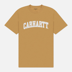 Мужская футболка Carhartt WIP University, цвет жёлтый, размер S