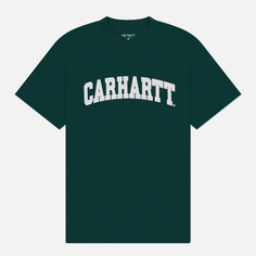Мужская футболка Carhartt WIP University, цвет зелёный, размер S