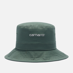 Панама Carhartt WIP Script, цвет зелёный, размер S-M