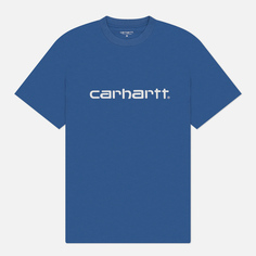 Мужская футболка Carhartt WIP Script, цвет голубой, размер S