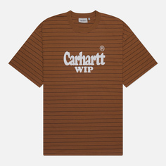 Мужская футболка Carhartt WIP Orlean Spree, цвет коричневый, размер S