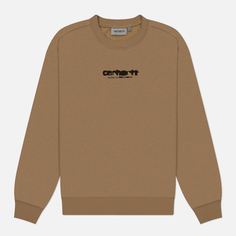 Мужская толстовка Carhartt WIP Ink Bleed, цвет бежевый, размер S