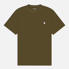 Мужская футболка Carhartt WIP Madison, цвет оливковый, размер S