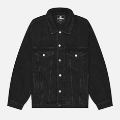 Мужская джинсовая куртка Edwin EU-Trucker Pembroke Black Denim 13.56 Oz, цвет чёрный, размер S