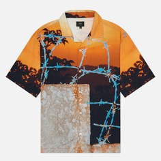 Мужская рубашка Edwin Laidbug Yushi Arimura All Over Print Crepe, цвет оранжевый, размер S