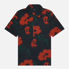 Мужская рубашка Edwin Garden Society All Over Print Voile, цвет чёрный, размер S