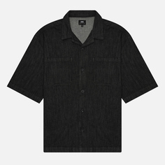Мужская рубашка Edwin Arnaz Sketch Black Denim 10.32 Oz, цвет чёрный, размер S