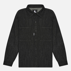 Мужская рубашка Edwin Big Sketch Black Denim 10.32 Oz, цвет чёрный, размер S