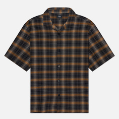 Мужская рубашка Edwin Saga Check Seersucker, цвет чёрный, размер S