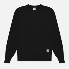 Мужская толстовка Edwin Basic Crew Neck, цвет чёрный, размер S