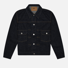 Мужская джинсовая куртка Edwin Kurabo Recycle Denim Red Selvage 14 Oz, цвет синий, размер S