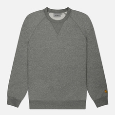 Мужская толстовка Carhartt WIP Chase, цвет серый, размер S