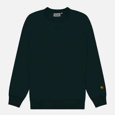 Мужская толстовка Carhartt WIP Chase, цвет зелёный, размер S