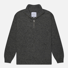 Мужской свитер Edwin Maru Half Zip, цвет серый, размер S