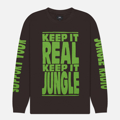Мужской лонгслив Edwin Keep It Real, цвет коричневый, размер S