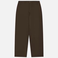 Мужские брюки Edwin Wide Compact Yarn Left Hand Twill 10 Oz, цвет коричневый, размер S
