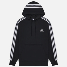 Мужская толстовка adidas Originals Essential 3-Stripes Hoodie, цвет чёрный, размер S