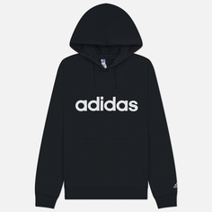 Женская толстовка adidas Performance Essentials Linear Hoodie, цвет чёрный, размер XS