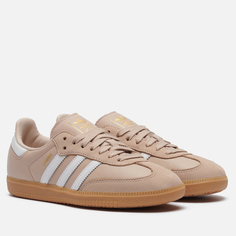 Женские кроссовки adidas Originals Samba OG, цвет бежевый, размер 36 EU