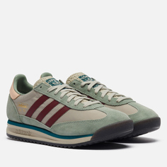 Кроссовки adidas Originals SL 72 RS, цвет зелёный, размер 35.5 EU