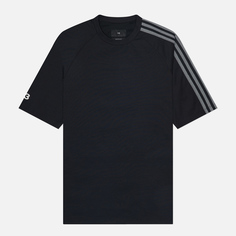 Мужская футболка Y-3 3-Stripes, цвет чёрный, размер S