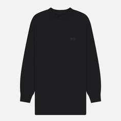 Мужской лонгслив Y-3 Mock Neck, цвет чёрный, размер S