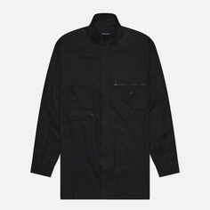 Мужская рубашка Y-3 Washed Twill Overshirt, цвет чёрный, размер S