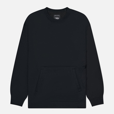 Мужская толстовка Y-3 Loose Crew, цвет чёрный, размер S