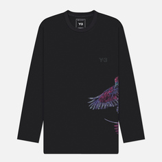 Мужской лонгслив Y-3 Graphic Ultraviolet Color, цвет чёрный, размер S