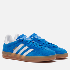 Кроссовки adidas Originals Gazelle Indoor, цвет голубой, размер 36.5 EU