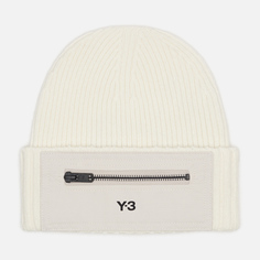 Шапка Y-3 Patch Zip Pocket, цвет белый