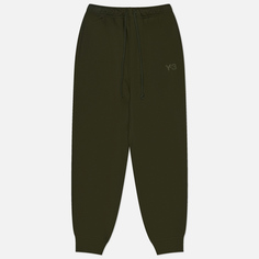 Мужские брюки Y-3 Brushed Terry Cuffed, цвет зелёный, размер S