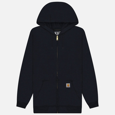 Мужская толстовка Carhartt Loose Fit Midweight Full-Zip Hoodie, цвет синий, размер XS