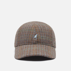Кепка Kangol Warped Herringbone Baseball, цвет коричневый