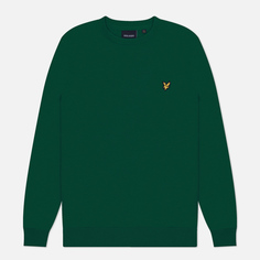 Мужской свитер Lyle & Scott Cotton Crew Neck Regular Fit, цвет зелёный, размер S