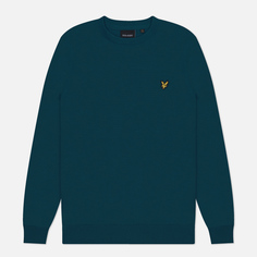 Мужской свитер Lyle & Scott Cotton Crew Neck Regular Fit, цвет зелёный, размер S