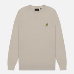 Мужской свитер Lyle & Scott Cotton Crew Neck Regular Fit, цвет бежевый, размер S