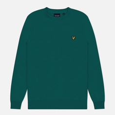 Мужской свитер Lyle & Scott Cotton Crew Neck Regular Fit, цвет зелёный, размер S