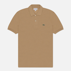 Мужское поло Lacoste L.12.12 Classic Fit, цвет бежевый, размер S