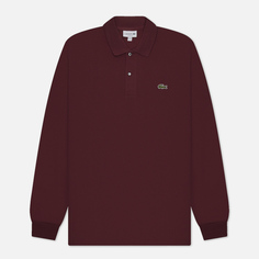 Мужской лонгслив Lacoste L 13.12., цвет бордовый, размер S