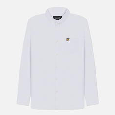Мужская рубашка Lyle & Scott Cotton Linen Button Down, цвет белый, размер S