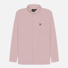 Мужская рубашка Lyle & Scott Cotton Linen Button Down, цвет розовый, размер S