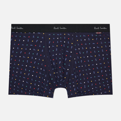 Мужские трусы Paul Smith Trunk Long Polka Logo, цвет синий, размер S