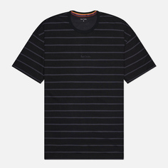 Мужская футболка Paul Smith Relax Logo Stripe, цвет чёрный, размер S
