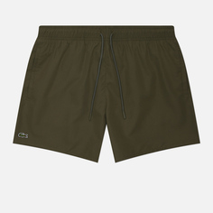Мужские шорты Lacoste Light Quick-Dry Swim, цвет оливковый, размер S