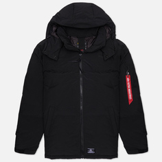 Мужской пуховик Alpha Industries Puffer Parka, цвет чёрный, размер XS