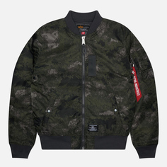 Мужская куртка бомбер Alpha Industries MA-1 Mod Flight, цвет камуфляжный, размер S