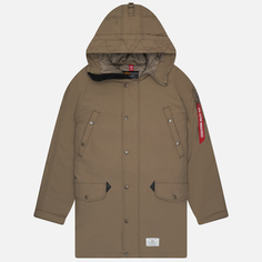 Мужская куртка парка Alpha Industries N-3B Altitude Mod, цвет коричневый, размер S