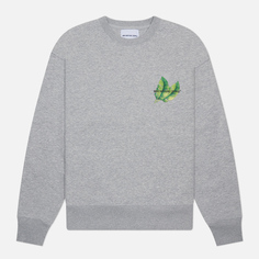 Мужская толстовка MKI Miyuki-Zoku Leaf Crew Neck, цвет серый, размер S